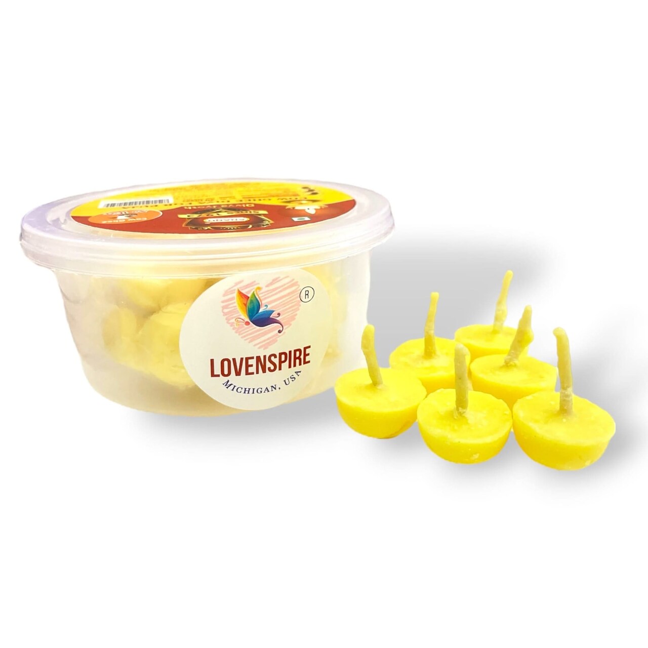 Pure Cow Ghee Wicks for Pooja Buffalo Diya Batti 35 Min Burning Time Butter Cotton Wick for Home Temple Pujan Readymade Wax Free Ghee Diya Jyot Diwali Wick Housewarming Return Gifts
